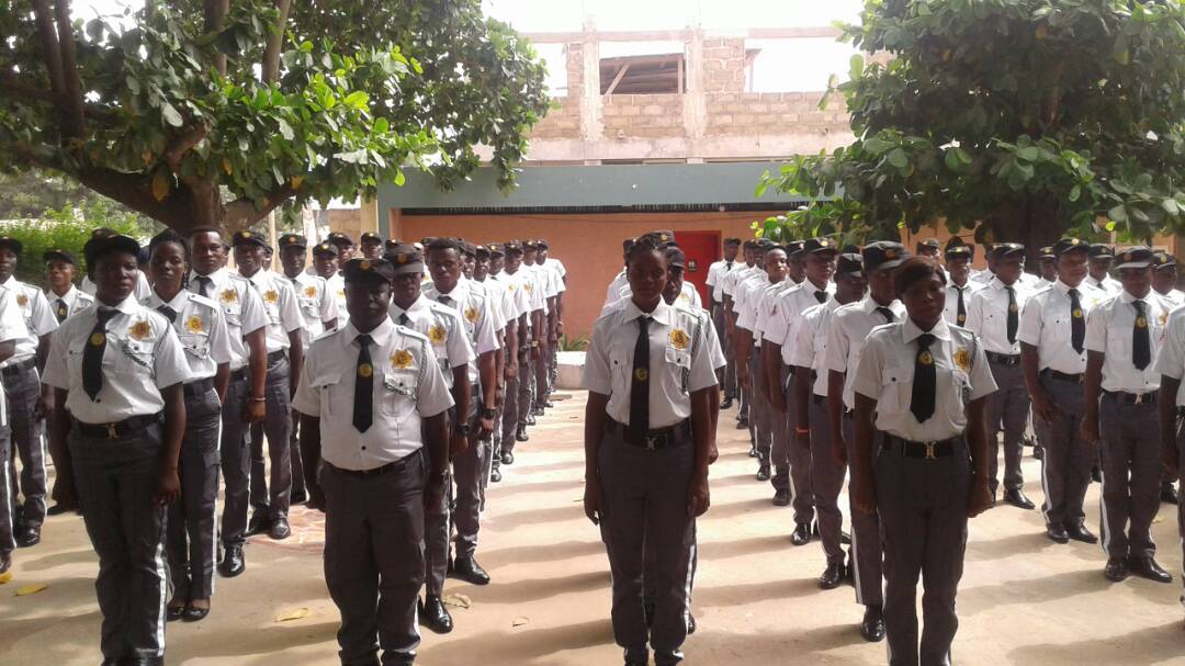 Lion Security personnel assembled in formation